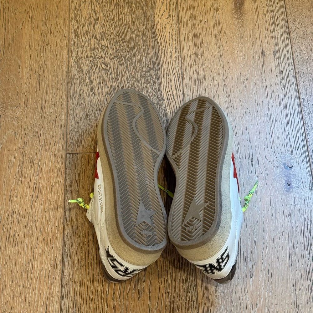 Golden Goose White, Red, Leopard, and Camo Sneakers - Exclusive Rare Design - Picture 9 of 10